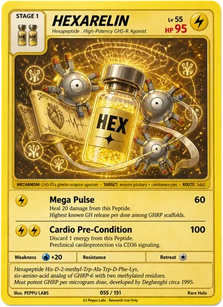 HEXARELIN trading card