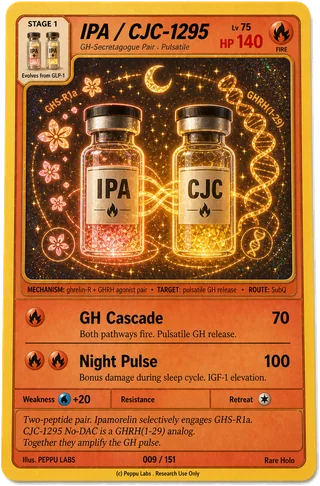 IPA / CJC-1295 trading card