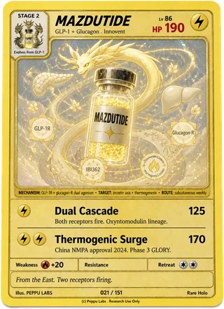 MAZDUTIDE trading card