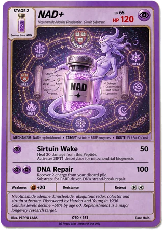 NAD+ trading card