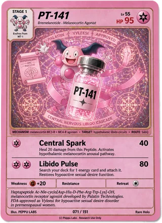 PT-141 trading card