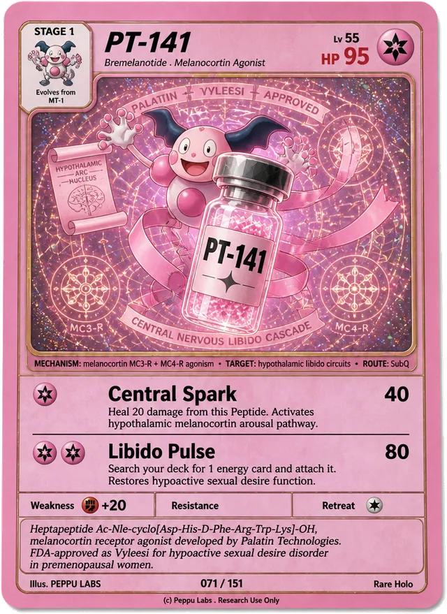 PT-141 trading card