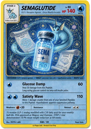 GLP-3 trading card