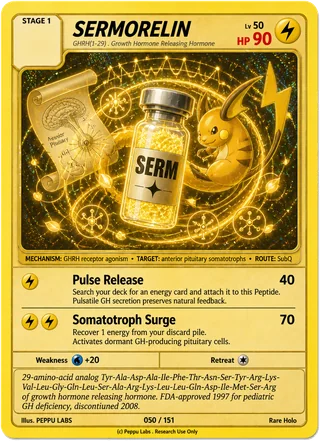 SERMORELIN trading card