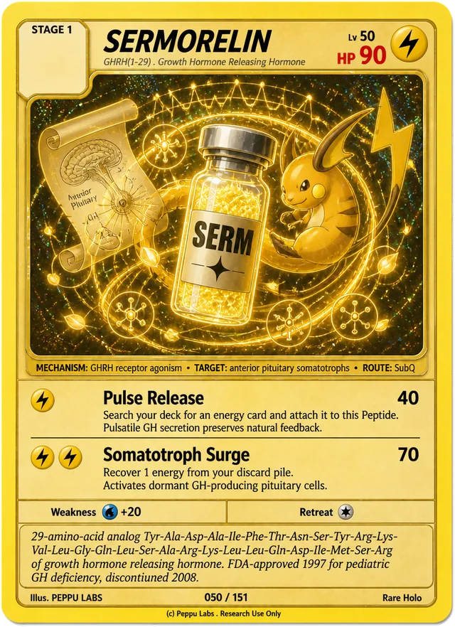 SERMORELIN trading card