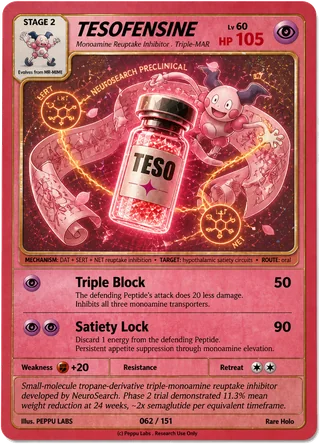 TESOFENSINE trading card