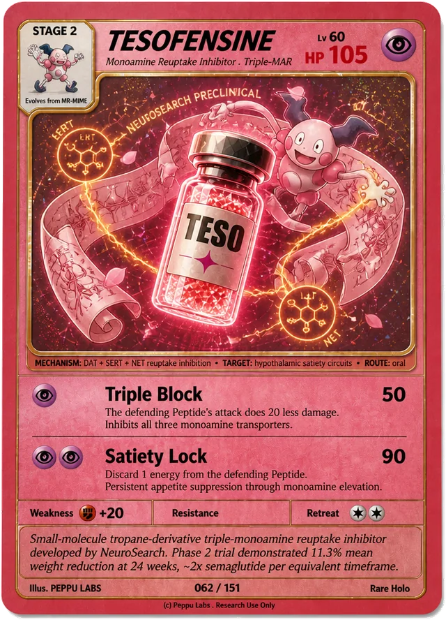 TESOFENSINE trading card
